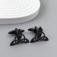 Geometric Triangle Symmetrical Hollow Men's Suit Cufflinks