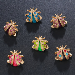 Nouvelle broche mignonne en forme d'abeille avec goutte d'huile