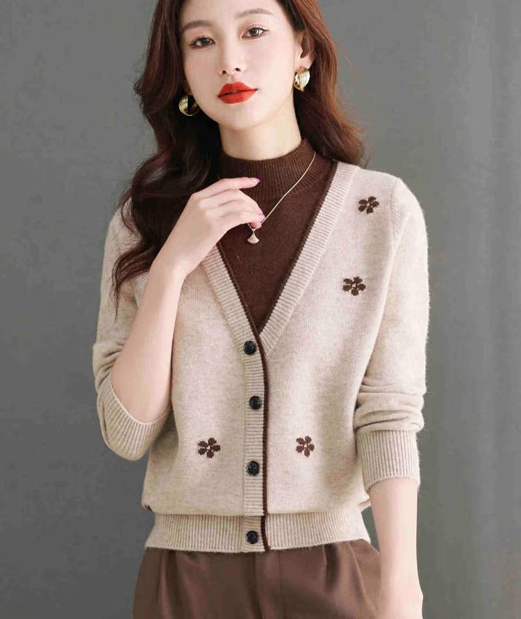 Nouveau pull de base élégant pour femme, pour l’automne et l’hiver