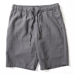 Pantalon pour homme ajusté, jambes droites, en chanvre, à cinq poches