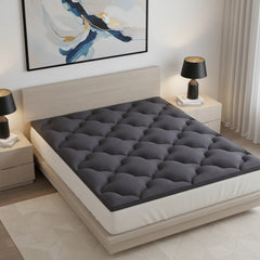 Dark Cotton Full Double Mattress Topper