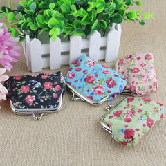 Petit porte-monnaie en tissu rose de style coréen pour femme et enfant, petit portefeuille étudiant, mini sac à monnaie, cadeau, vente en gros