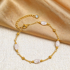 Pearl Chain Anklet Chic And Elegant For Women