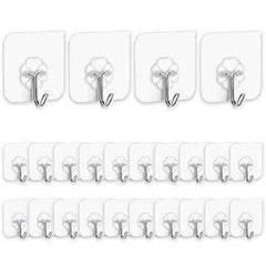 24-Pack: Adhesive Hooks Kitchen Wall Hooks