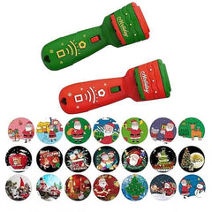 24 Patterns Christmas Flashlight Projection Lamp