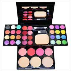 Ensemble de maquillage pour femmes Kit complet Tout-en-un Coffret de maquillage cadeau Palette de fards à paupières Fard à paupières Contour du visage Naturel Mat Fard à joues Poudre bronzante Correcteur