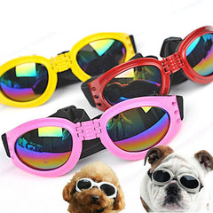 Gafas de sol plegables para perros, tamaño mediano, gafas impermeables con protección UV para mascotas