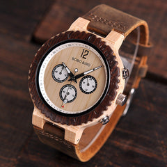 R08 Classic Wooden Analog Quartz Watch
