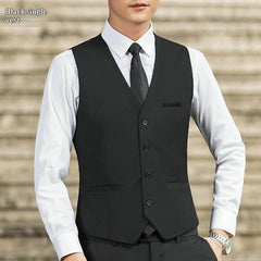 Mens Slim-Fit Vest Fashionable Casual Outerwear
