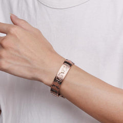 Curved-leaf Turtle-shell Negative-ion Energy Bracelet