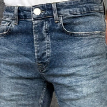 Jean bootcut rétro pour hommes, coupe ajustée de style américain