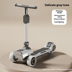 Rechargeable And Foldable Children's Scooter
