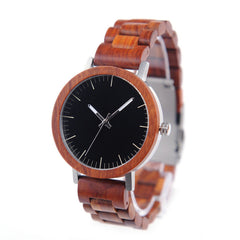 Simple Classic Wooden Analog Quartz Watch