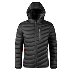 Plus-size Cotton-padded Coat With A Detachable Hood