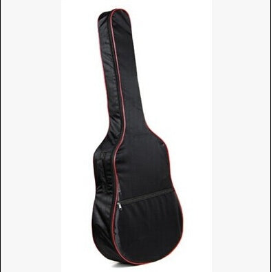 Sac à guitare rouge avec bordure, sac à dos étanche universel pour guitare acoustique de 40 pouces et guitare de 41 pouces