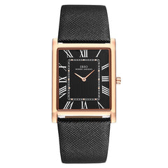 Light Luxury Square Quartz Leather Watch