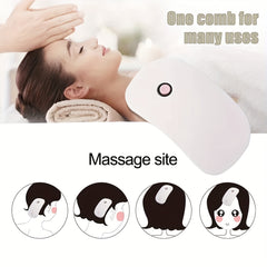 Portable Beauty Tool Scalp Comb, Electric Massage Comb, Body Relaxing High-Frequency Vibration Head Massager