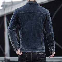 Corduroy Retro Denim Jacket For Men FallWinter