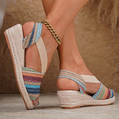 European And American Ethnic-style Wedge Sandals