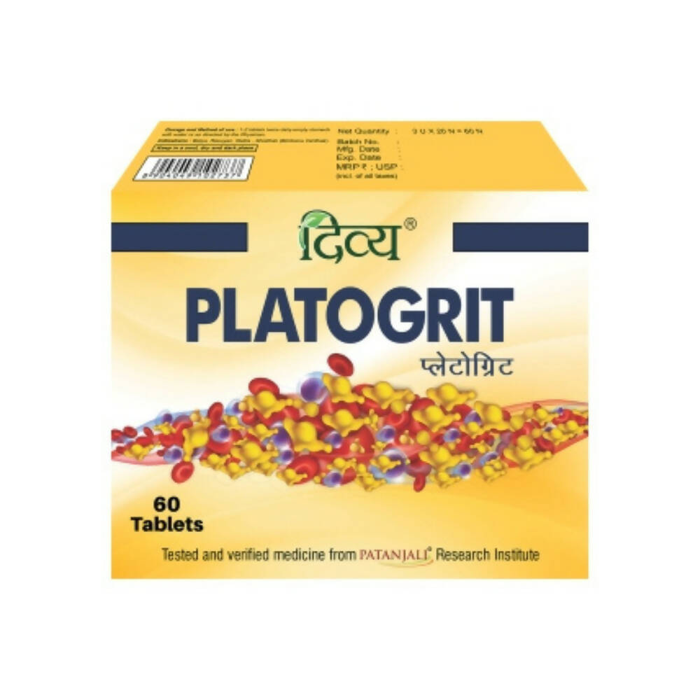 Comprimés Divya Platogrit Patanjali