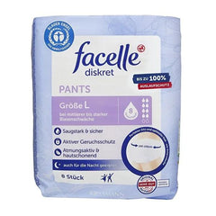 Ropa interior para incontinencia de adultos Facelle - Protección discreta, de alta absorción y cómoda para la debilidad vesical - Tecnología Comfort-Dry, suave y transpirable