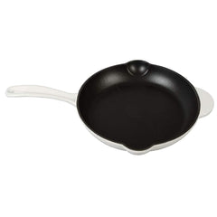 Inspired Home 5-Piece Enameled Cast Iron Cookware Set - Pure White