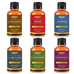 6-Piece: Aromatherapy Therapeutic Grade Essential Oils Gift Set