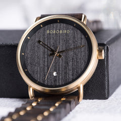 BOBO BIRD Wooden Watch T34 For Men