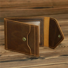 Retro Mens Compact Personalized Drivers License Holder Minimalist Design