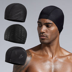 Mens Swim Cap Fabric Design Doesnt Constrict The Head Large Size