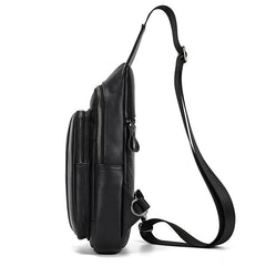 Leather Fashionable Large-Capacity Mens Crossbody Bag