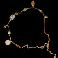 Summer Forest-Style Starfish And Shell Anklet For Women