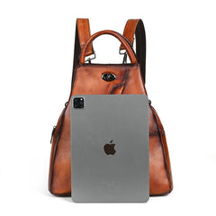 Vintage Large-capacity Backpack Made From Full-grain Cowhide
