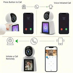 2-Pack: 2K Indoor Security Camera | 2-Way Audio & Video Call + Night Vision