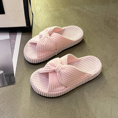 Womens Cross-strap Flat Slide Sandals
