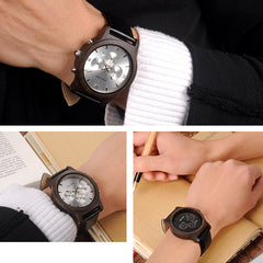 Wooden Watch Simple And Casual Quartz Movement