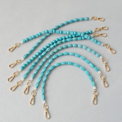 Vintage Turquoise Bag Chain Resin Chain