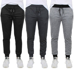 3-Pack: Men's French Terry Slim-Fit Jogger