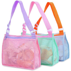 3-Piece: Mesh Toy Beach Bag