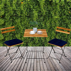 3-Piece: Patio Dining Table Chairs Set