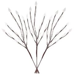 3-Piece Set: 60 LED Solar Garden Lights Tree Branch Leaf Shape Lamp
