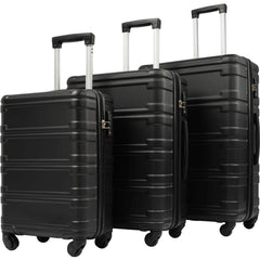 3-Piece Set: Luggage Set Hardside Spinner Suitcase With TSA Lock