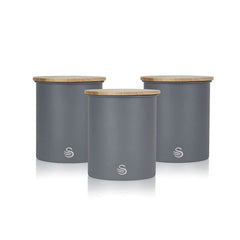3-Piece Set: Swan Nordic Canisters