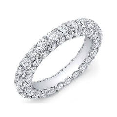 3-Row Cubic Zirconia Eternity Ring