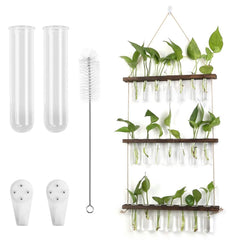 3-Tier Wall Hanging Glass Tube Planter