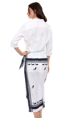 Sarong Skirt Whale Print