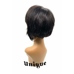 Perruque intégrale en cheveux 100 % naturels Unique, style A9