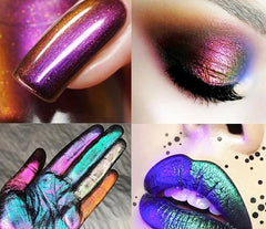 Paleta de sombras de ojos mate, metálicas y con brillo de diamante