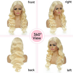 Rio Ukrainian Human Hair Body Wave Lace Front Wig - Choose Size