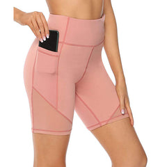 Stitching fitness five-point shorts